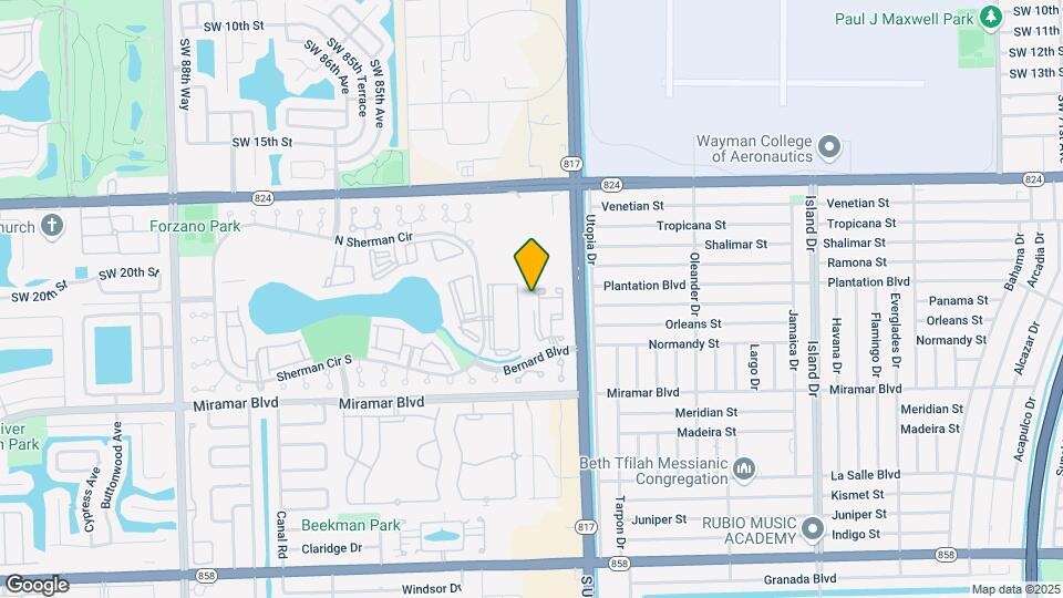 8108 SW 21st Ct Map and Location Details