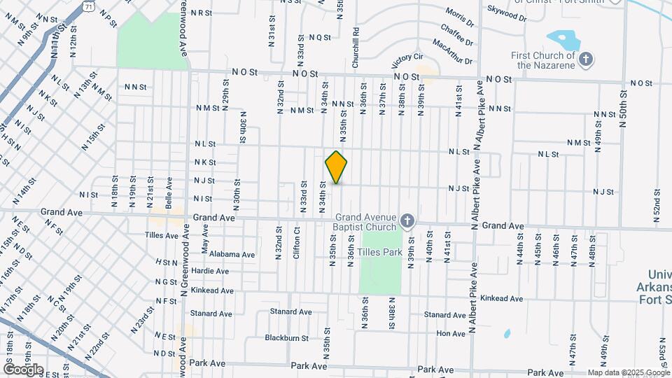 1119 N 35th St Map and Location Details