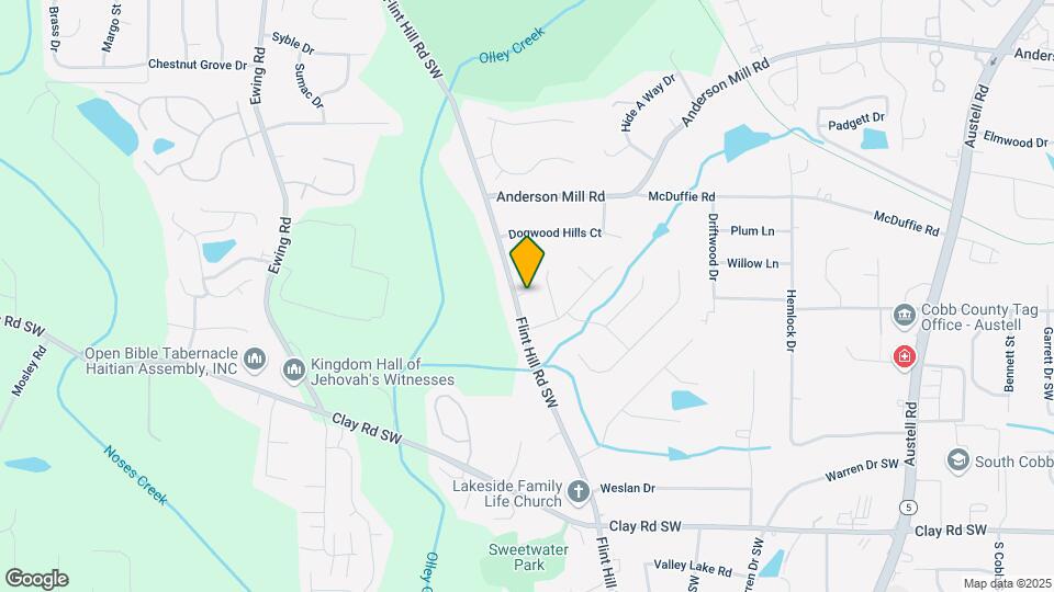 4641 Flint Hill Rd SW Map and Location Details
