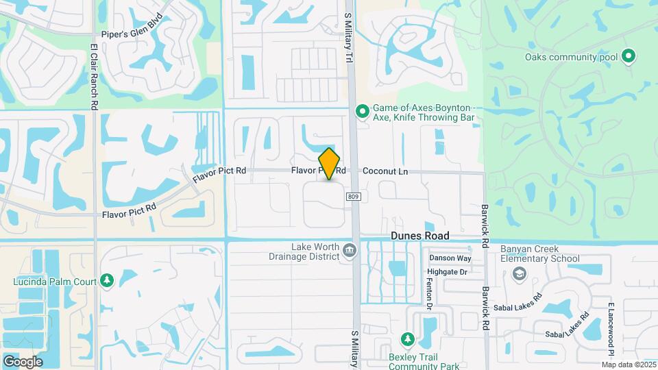 12807 Hampton Lakes Cir Map and Location Details