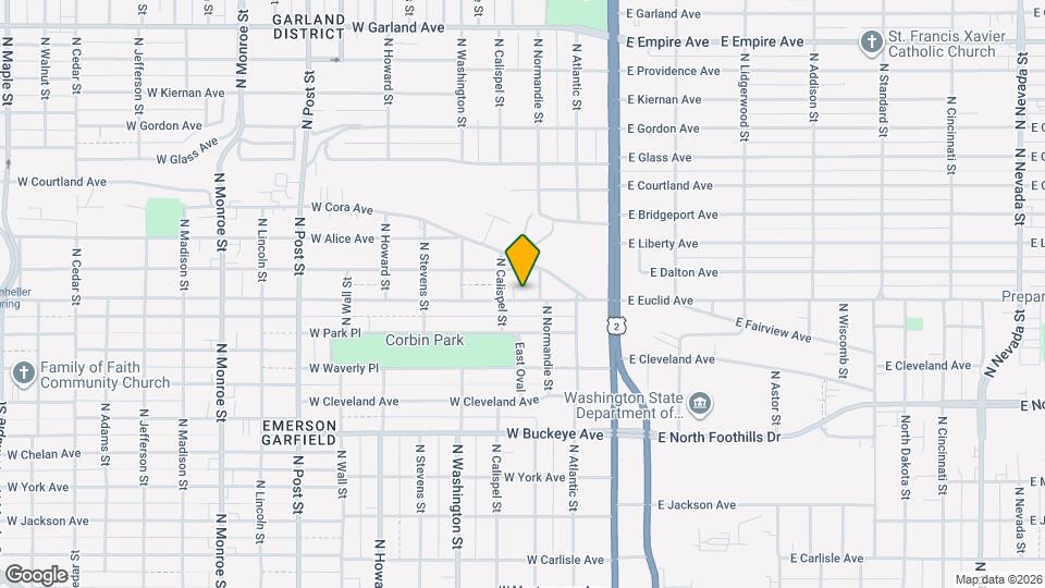 214 W Euclid Ave Map and Location Details