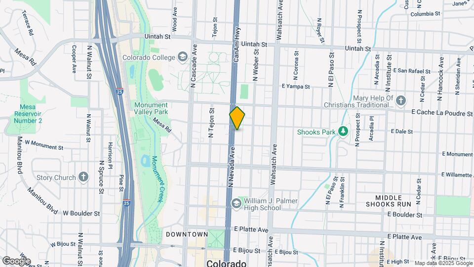 719 N Nevada Ave Map and Location Details
