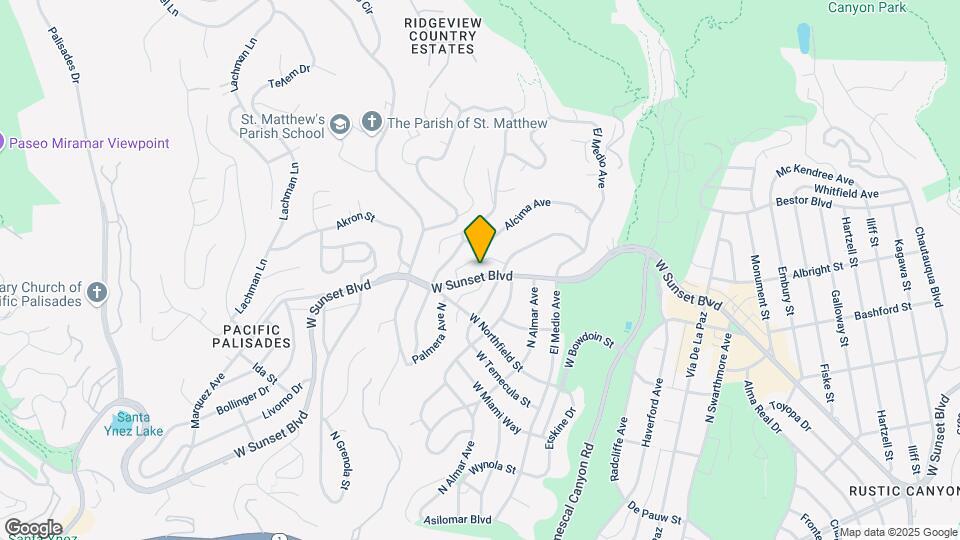 16123 W Sunset Blvd, Unit 204 Map and Location Details