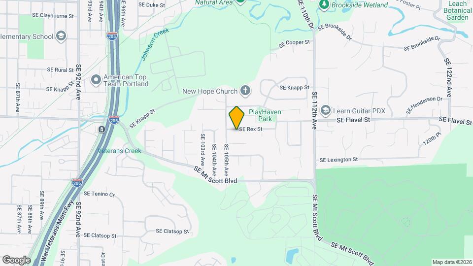 10512 SE Rex St Map and Location Details