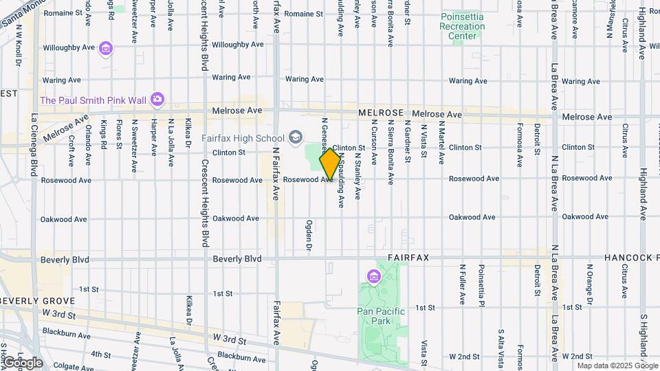 458 N Genesee Ave Map and Location Details