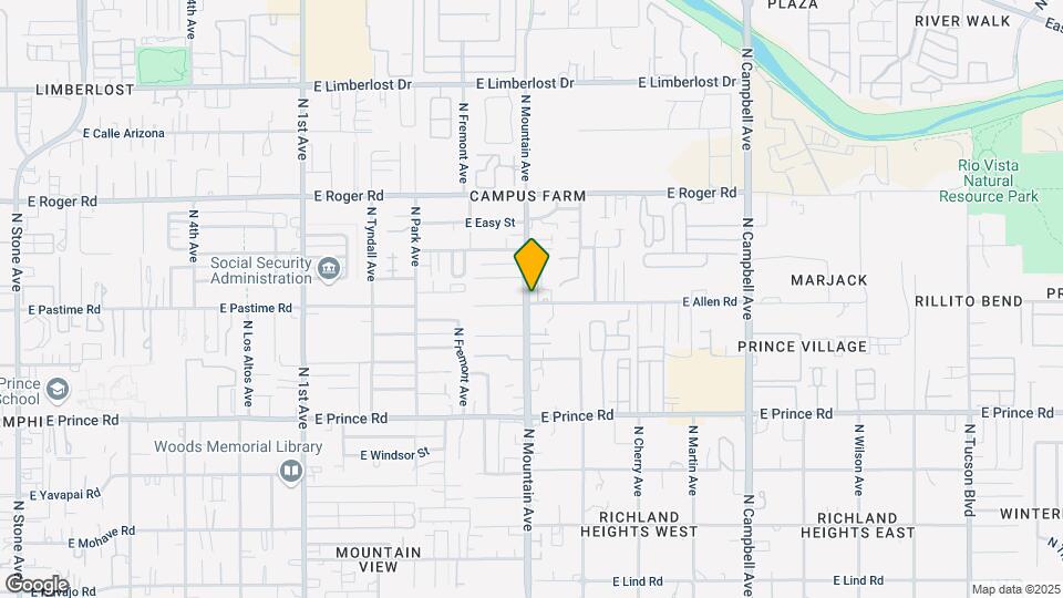 1301 E Allen Rd Map and Location Details