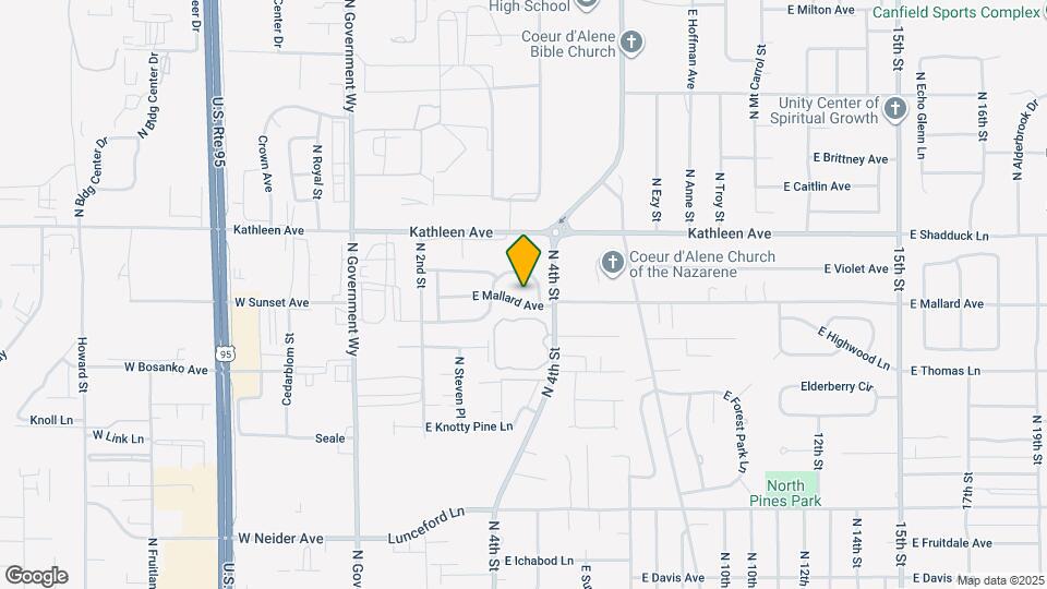 481 E Mallard Ave Map and Location Details