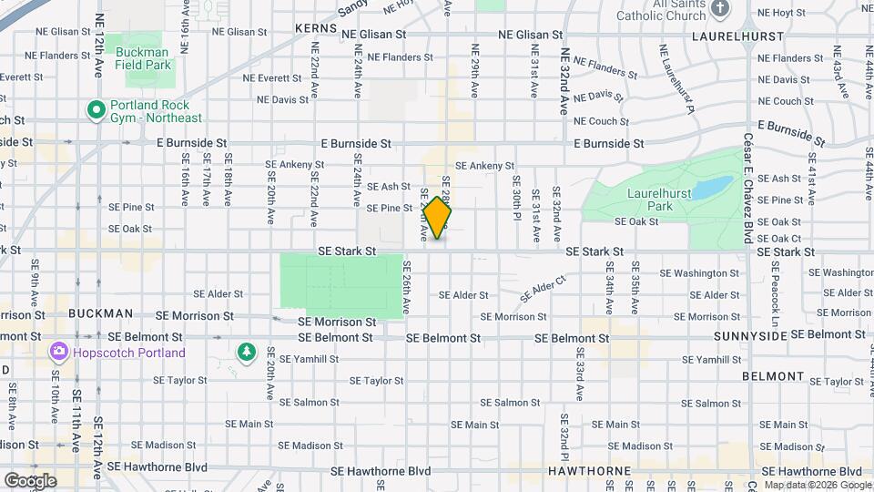2725 SE Stark St Map and Location Details