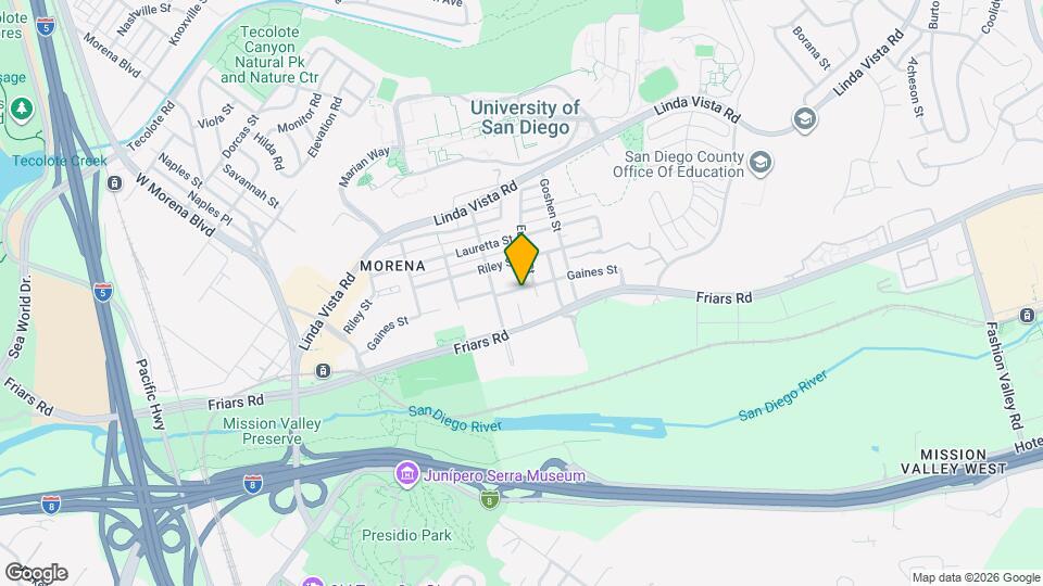 5757 Gaines St Map and Location Details