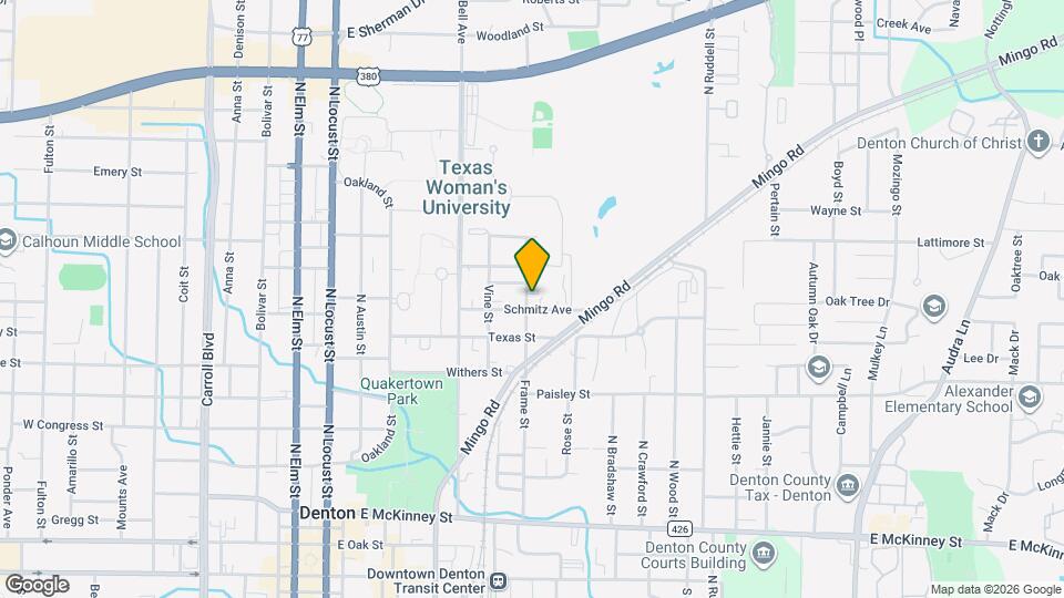 1106 Frame St Map and Location Details