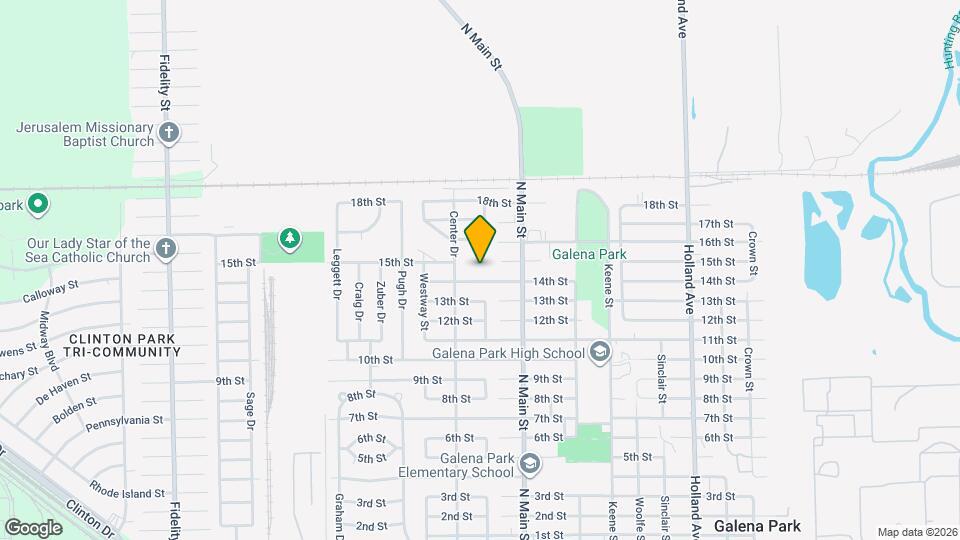 1506 Eastway St Map and Location Details