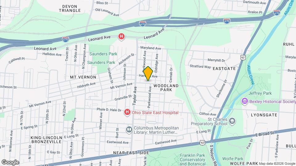 1608 Greenway Ave Map and Location Details