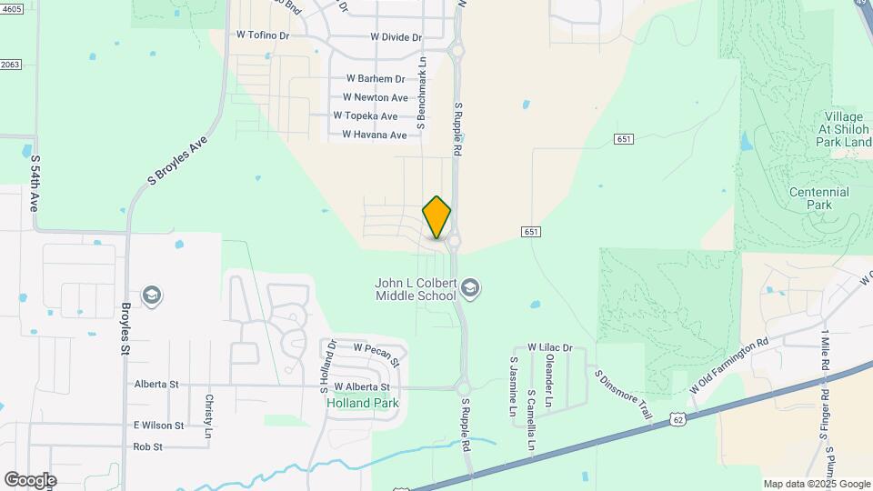 4231 W Bronco Dr Map and Location Details