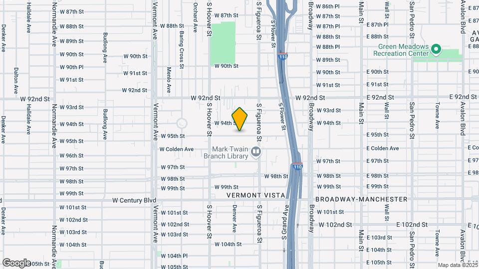 553 W 95th St Map and Location Details