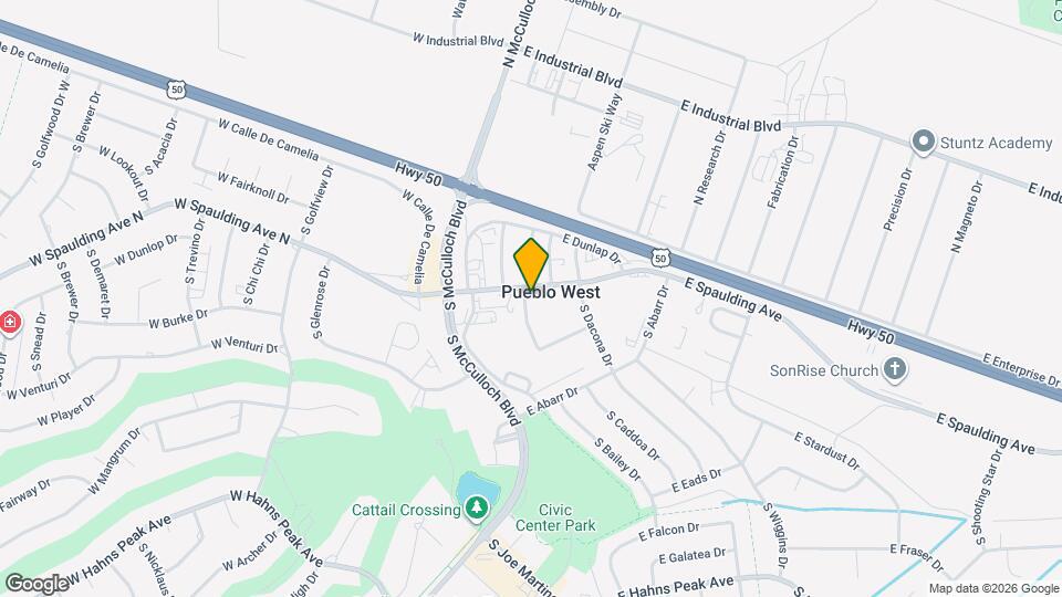 96 E Spaulding Ave Map and Location Details