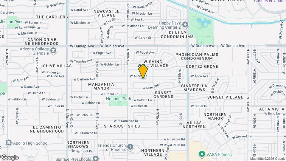 3722 W Barbara Ave Map and Location Details