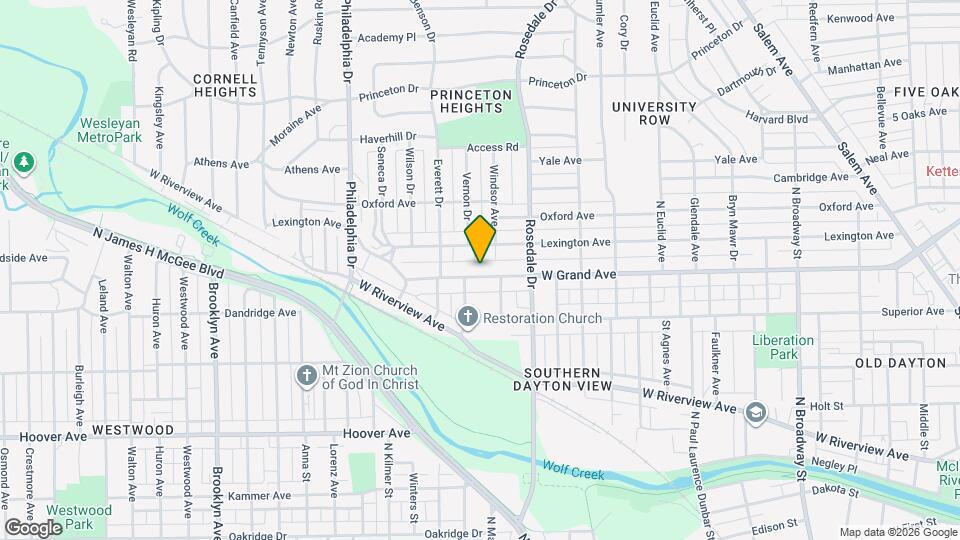 1921 W Grand Ave Map and Location Details