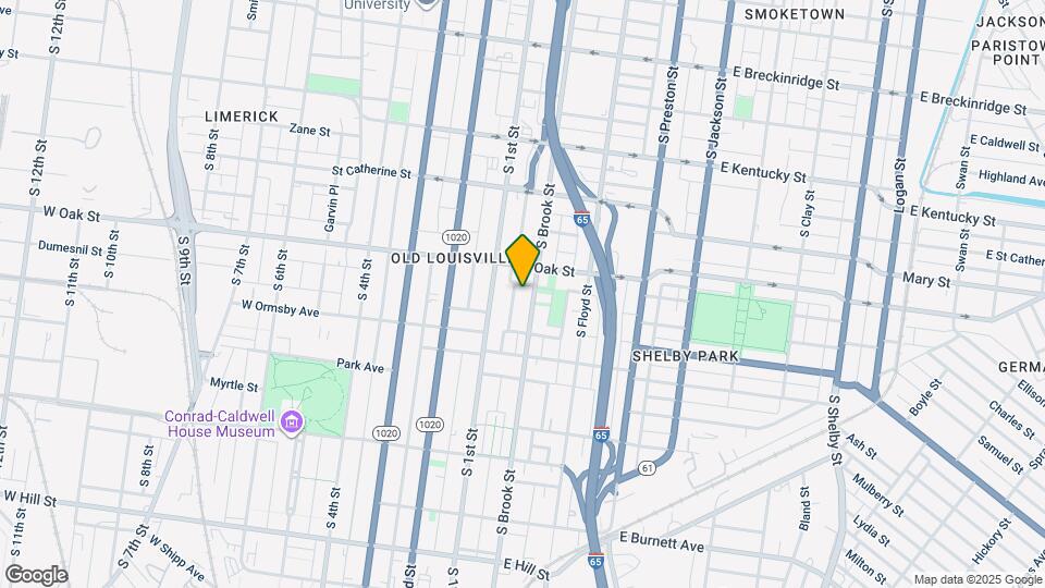 1218 S Brook St Map and Location Details