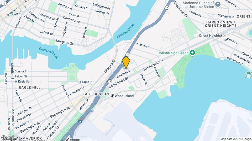 666 Saratoga St, Unit #2 Mapa y Detalles de la Ubicación