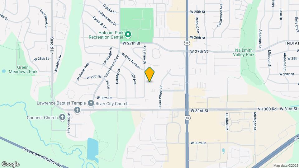 2509 Crestline Cir Map and Location Details