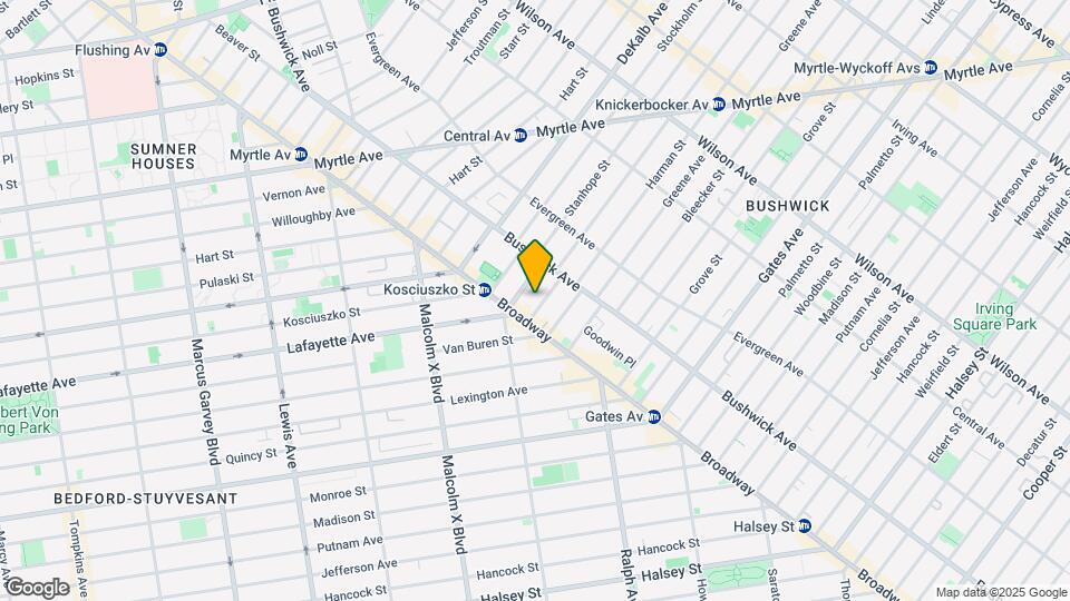 1121 Lafayette Ave Map and Location Details