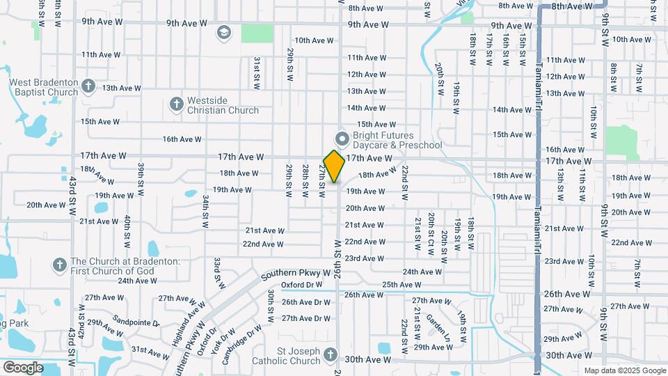 1814 26th St W Map and Location Details