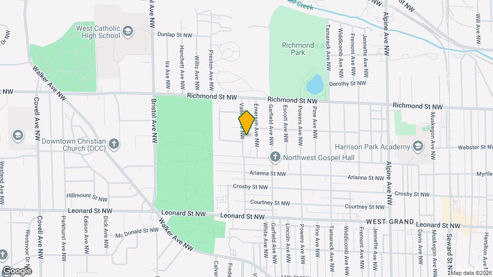 1436 Valley Ave NW Mapa y Detalles de la Ubicación
