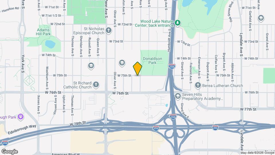 7500 Logan Ave S Mapa y Detalles de la Ubicación