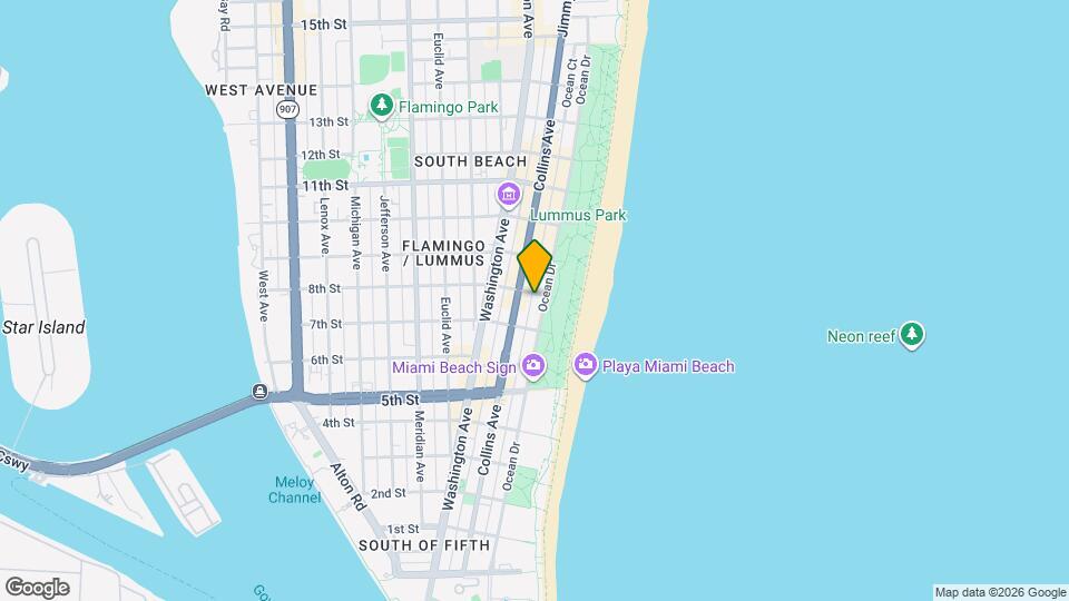 750 Ocean Dr Map and Location Details
