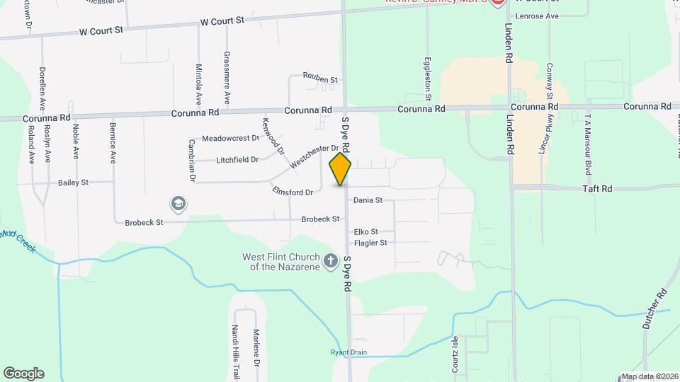 2128 S Dye Rd Map and Location Details