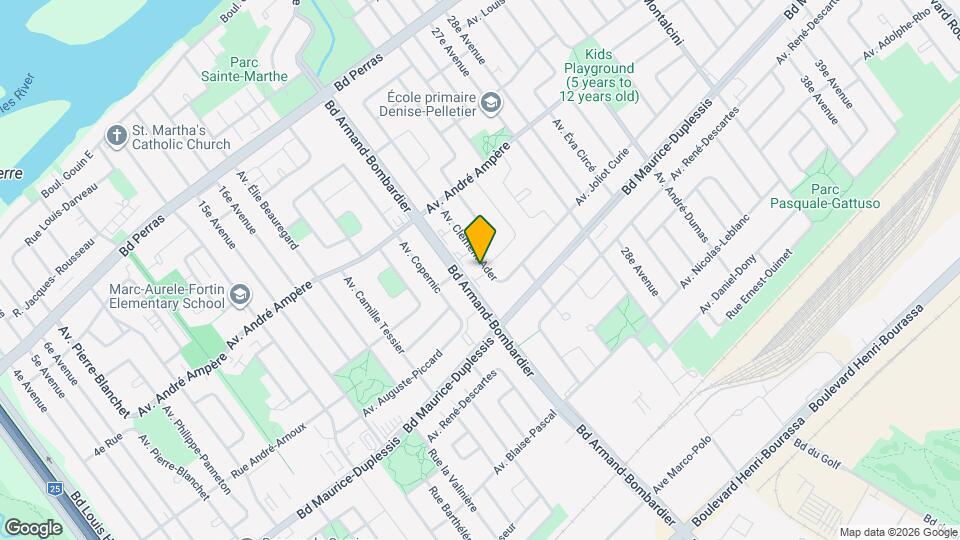 12030-12080 Clément-Ader Av Map and Location Details