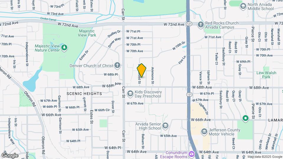 6836 Brentwood St Map and Location Details