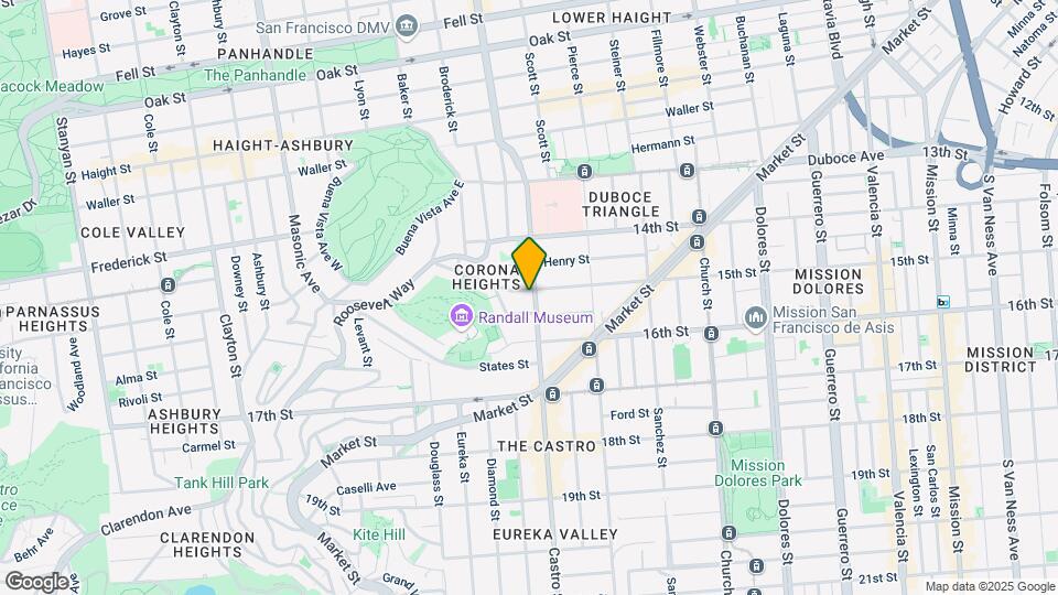 214-216 Castro St Mapa y Detalles de la Ubicación