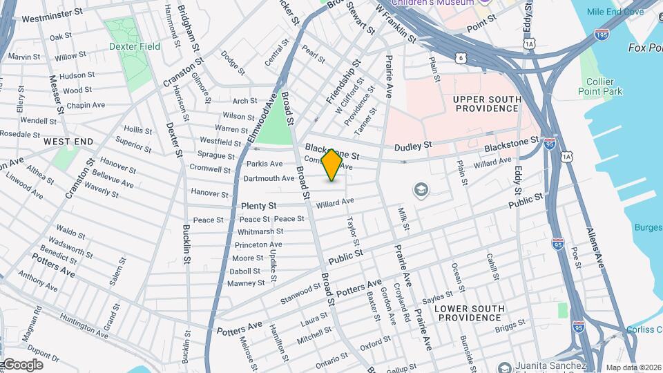 25 Wesleyan Ave Map and Location Details