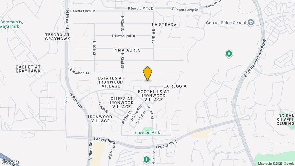 19220 N 93rd Way Map and Location Details