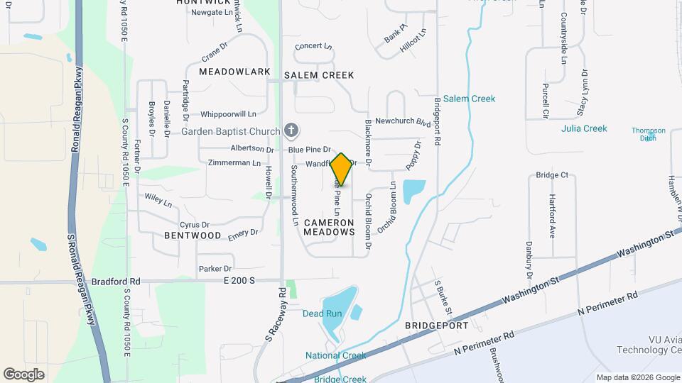 1909 Blue Pine Ln Map and Location Details