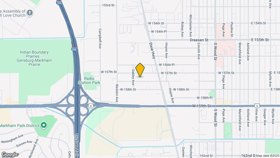 2236 W 157th Pl Map and Location Details