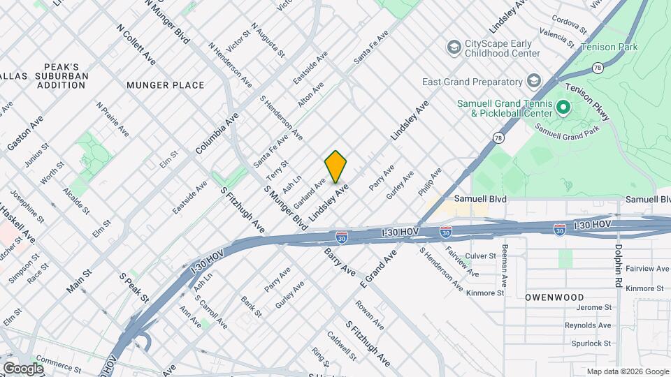 5227 Lindsley Ave Map and Location Details