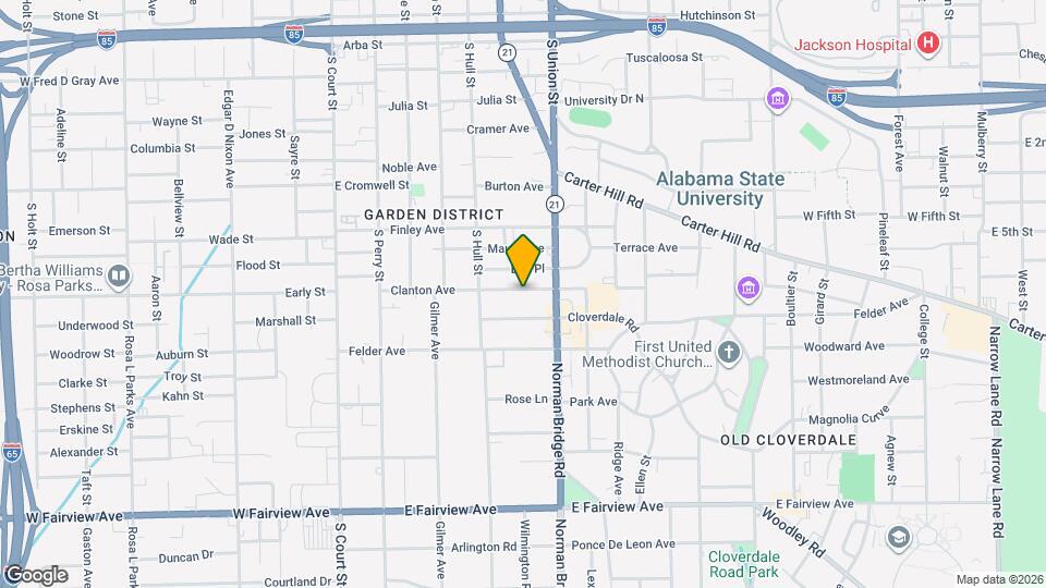 460 Clanton Ave Map and Location Details