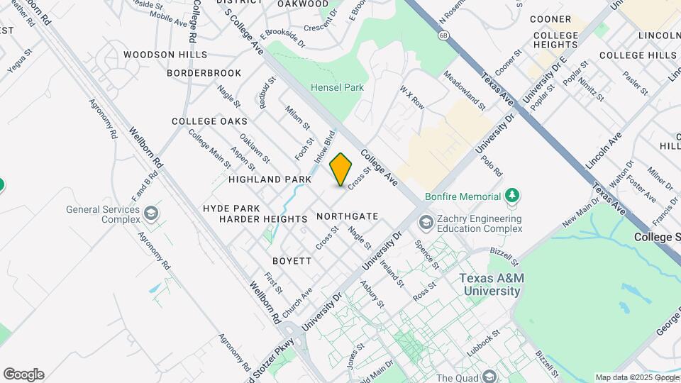 709 Cross St Map and Location Details