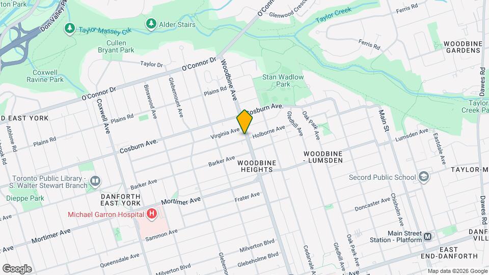 170 Holborne Ave Map and Location Details