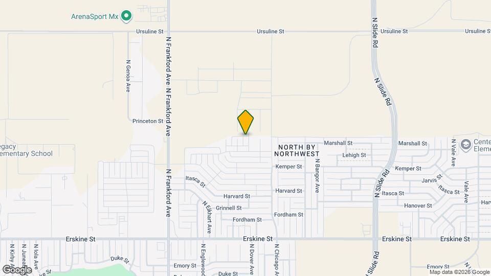 1305 N Colton Ave Map and Location Details