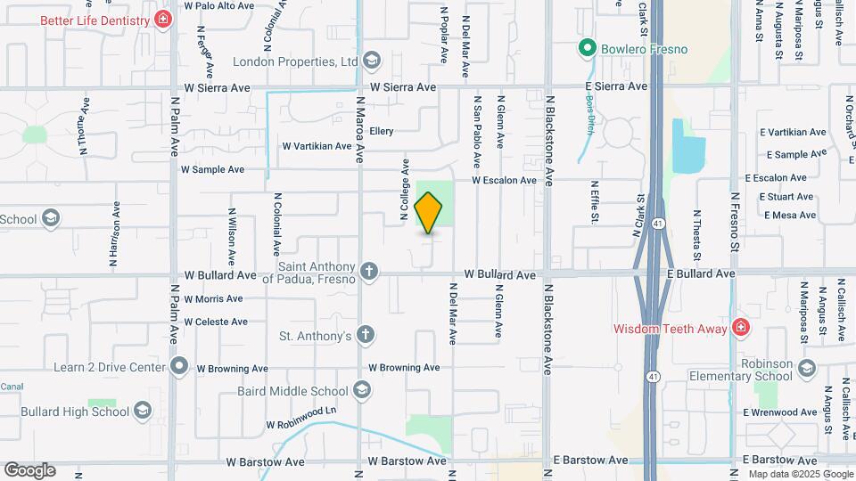 6075 N Poplar Ave Map and Location Details