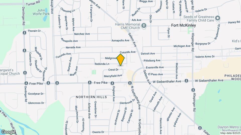 4113 Crest Dr Mapa y Detalles de la Ubicación