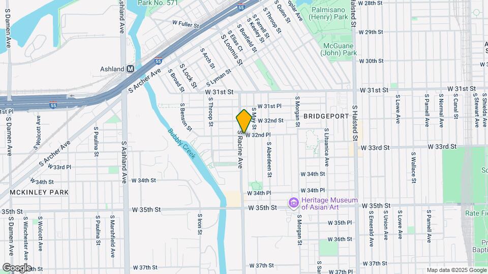 3235 S Racine Ave Map and Location Details