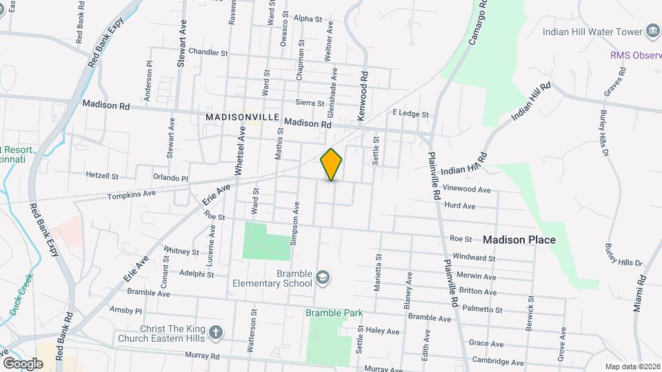 4723 Winona Terrace Map and Location Details