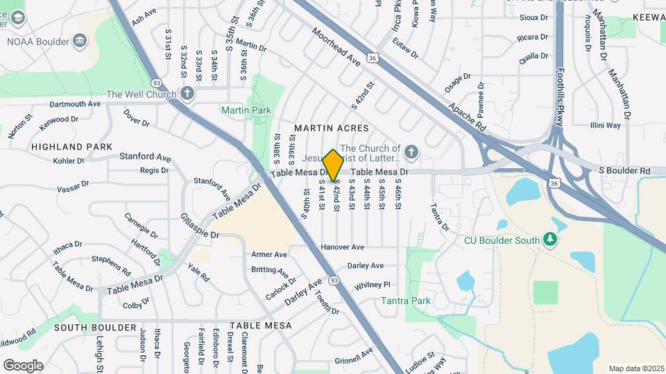 535 S 42nd St Map and Location Details