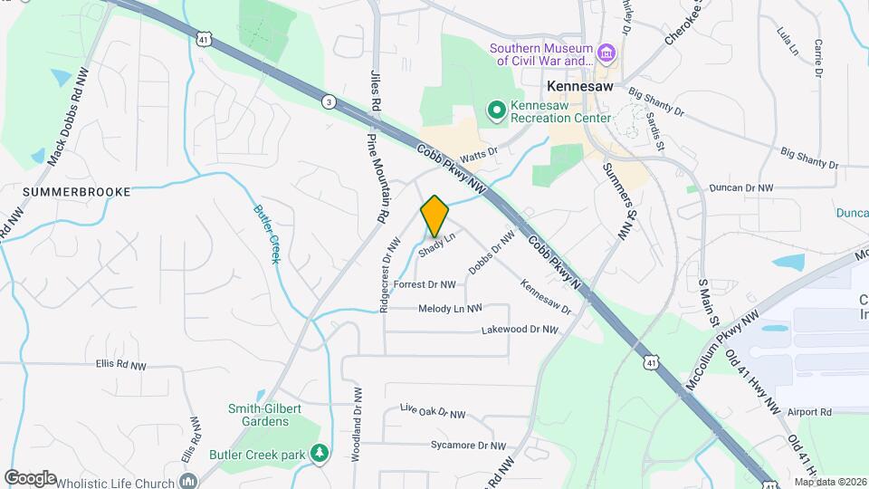 1013 Shady Ln Map and Location Details