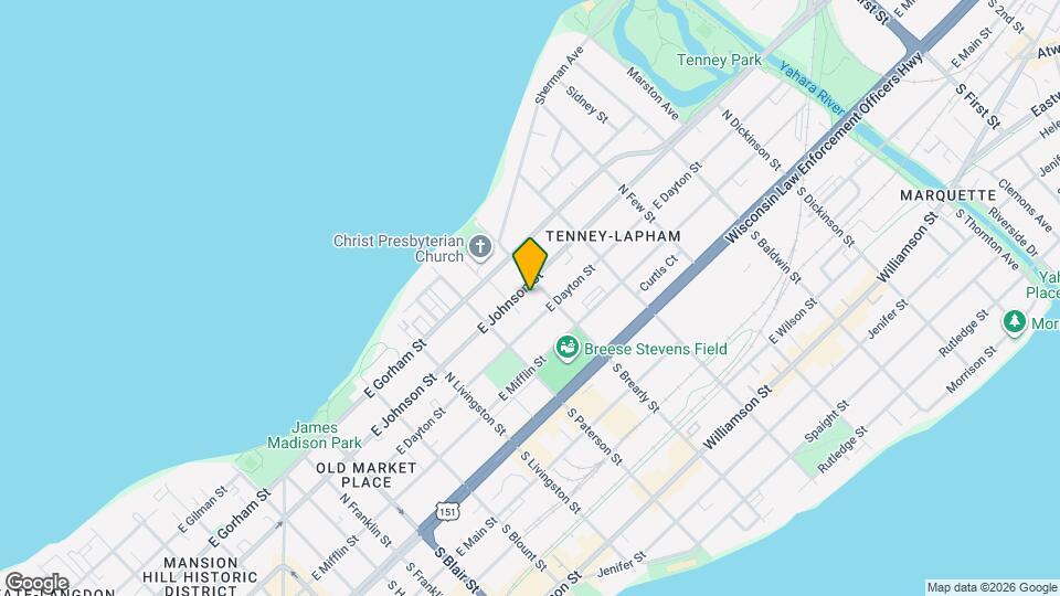 945 E Johnson St, Unit 1 Mapa y Detalles de la Ubicación