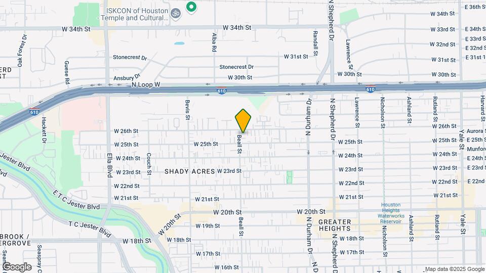 2504 Beall St Map and Location Details